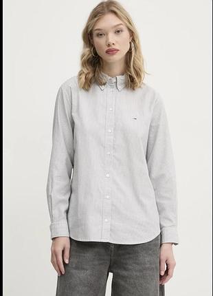 Сорочка в сіру смужку