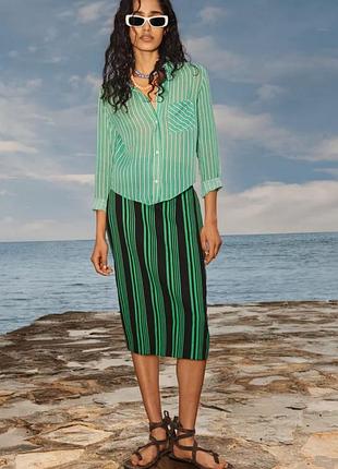 Полосатая прямая юбка - limited edition