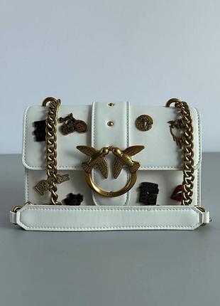 Сумка жіноча на ланцюжку love mini patch