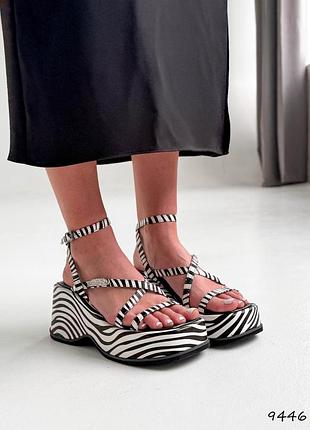 Белые женские босоножки из эко-кожи лето