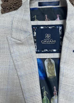 Костюм чоловічий cavani піджак штани жилет жилетка бежевий колір