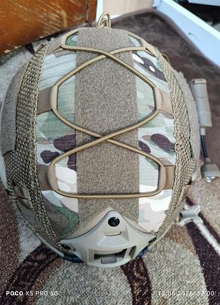 Балістичний шолом каска fast helmet nij iiia + тактичні навушники m32