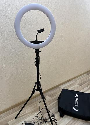Кільцева лампа lumerty 45см 75 вт