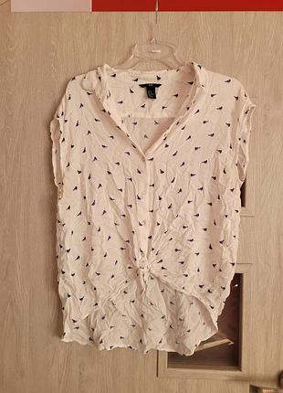 Блуза блузка з птахами h&amp;m / с птичками/ с птицами