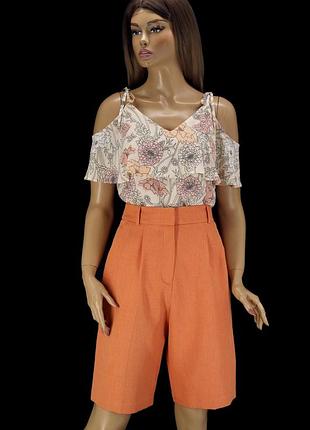 Брендовая лёгкая блузка "dorothy perkins" с цветочным принтом в пастельных тонах. размер uk12/eur40.