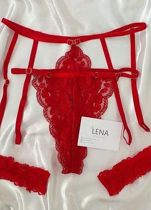 Трусики с портупеей и гартерами сетевые (или пояс для чулок)