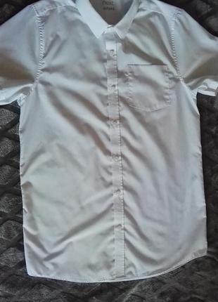 Рубашка тенниска белая нарядная для мальчика 16лет,рост 175см от next5 фото