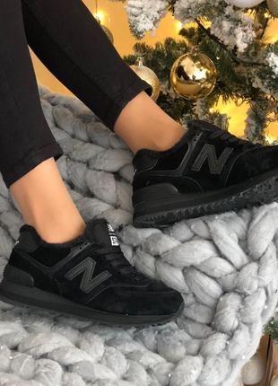 Кроссовки женские с мехом new balance нью беленс3 фото