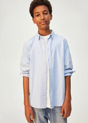 9-10/11-12/12-13/13-14/14+ h&m нова фірмова стильна ошатна сорочка підлітку рубашка