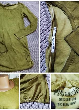 Nile atelier кофта- туника швейцарского тм из эластичного хлопка