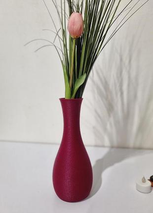 Ваза для сухоцветов вишневая