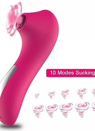 Жіночий вібратор. вібратор для клітора та сосків. смоктальний вібратор. інтимна іграшка для жінок