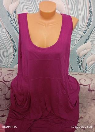 Летнее женское платье сарафан большого размера.