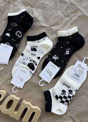 Носки черно-молочные 37-41