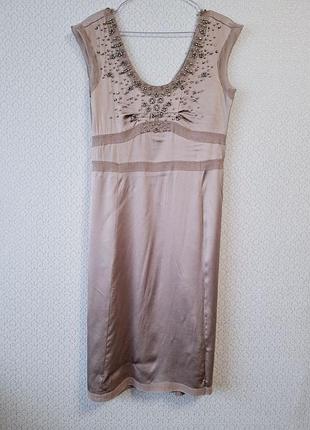 Платье со сразами шелковое от karen millen