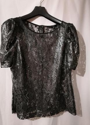 Футболка с серебристым напылением