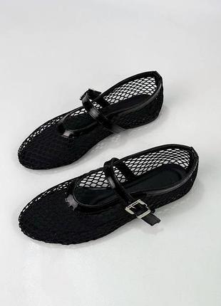 Трендові балетки сіточки , текстиль, 36-40р