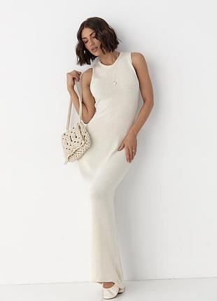 В'язана довга сукня без рукавів туреччина