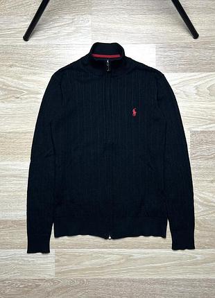 Светр кофта на застібці Polo ralph lauren светр з косами. розмір l