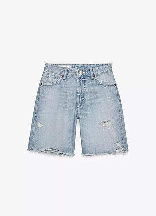 Джинсові шорти zara3 фото