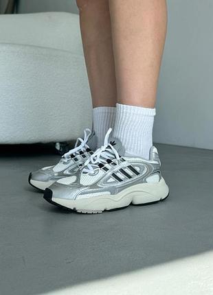 Женские кроссовки adidas ozmillen white/silver/black скидка sale / smb ✔️