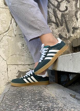 Мужские кроссовки adidas gazelle x green/white / скидка sale smb ✔️
