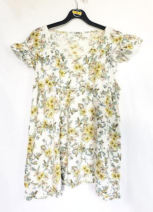 Женская туника с цветочным принтом