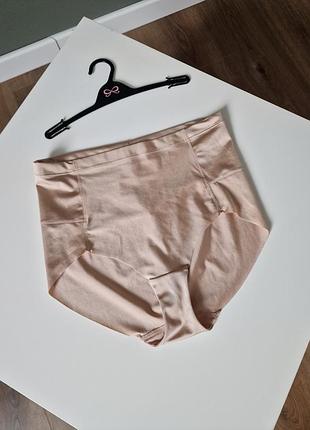 Трусики высокие корректирующие hunkemoller телесные бежевые бесшовные s u9 8 36 383 фото