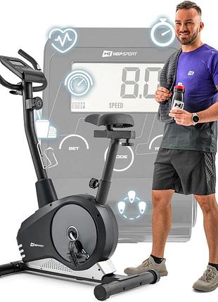 Велотренажер hop-sport hs-2080 spark чорно-сріблястий (2020)