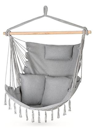 Бразильское кресло - гамак outtec boho xxl серый