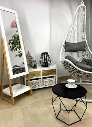 Напольное зеркало chomik olaf с полкой