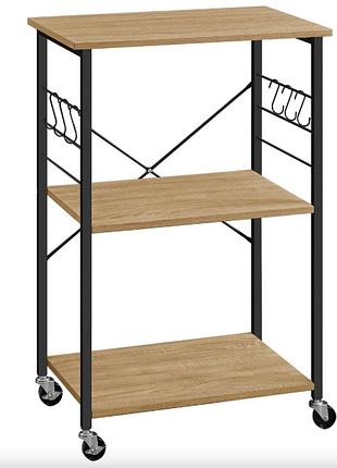 Стелаж leobert dash на колесах в стилі loft натуральний