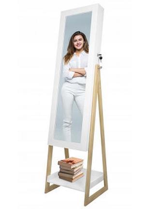 Напольное зеркало chomik olaf с полкой