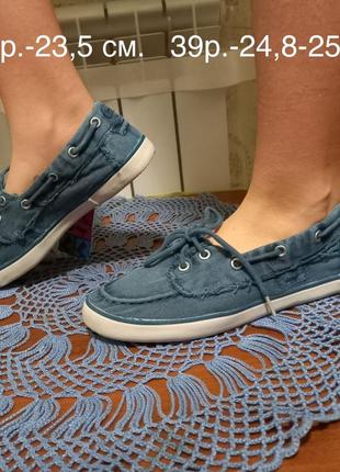 Нові джинсові кеди мокасини 37р. з іспанії