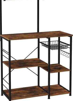 Стелаж кухонний leobert supretto з місцем для мікрохвильової печі в стилі loft