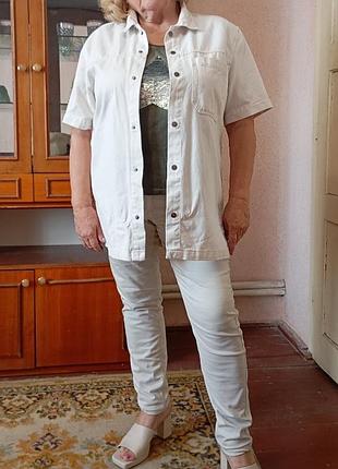 Рубашка на заклепках унисекс для мужчин и женщин до лета primark