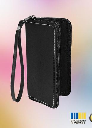 Чохол-гаманець statuscase з екошкіри для телефону телефону apple iphone 12 128gb (чорний)