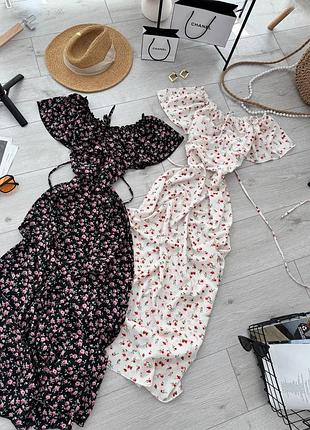 Платье из принтованного софта