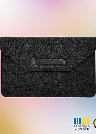 Чехол-конверт statuscase из войлока для планшета lenovo tab4-x304l 10.1" (za2k0054ua) (темно-серый)