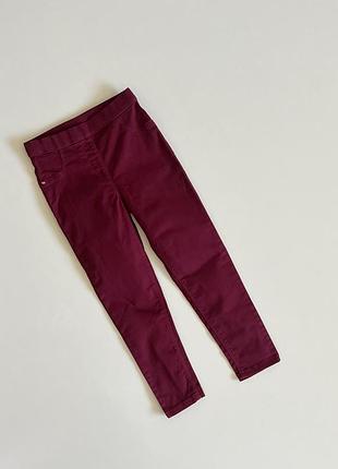 Джегінси, плотні лосини бардові для дівчинки