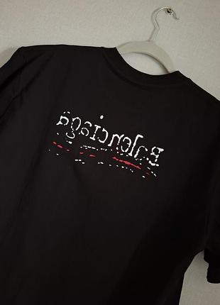 Футболка balenciaga біла, чорна 100% бавовна9 фото