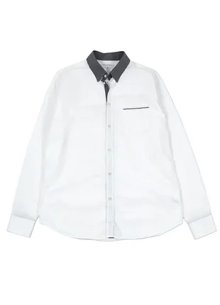 Оригинальная мужская белая дизайнерская рубашка karl lagerfeld 48 (м)