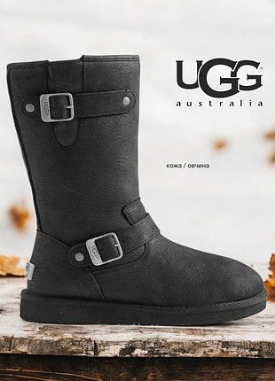 Ugg кожаные угги на овчине