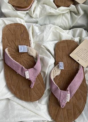 Кожаные шлепанцы ugg