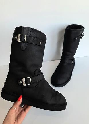 Ugg шкіряні уги на овчині7 фото