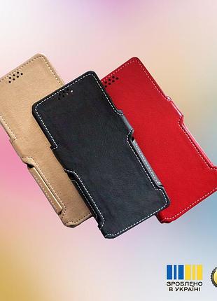 Чехол-книга statuscase из ткани для телефона ulefone note 7 (хаки темный) 2