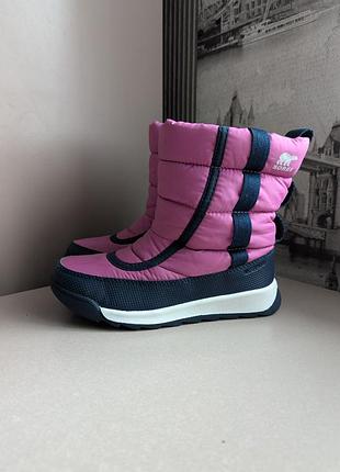 Ботинки сапоги sorel (29) ориг. на девочку зима/деми waterproof на ножку до 18.5 см