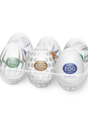 Набір мастурбаторів-яіц tenga egg hard boild pack (6 яєць). passion&books
