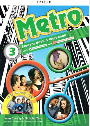 Metro 3: student's book and workbook  isbn: 9780194410373