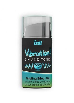 Рідкий вібратор intt vibration gin tonic (15 мл). passion&books